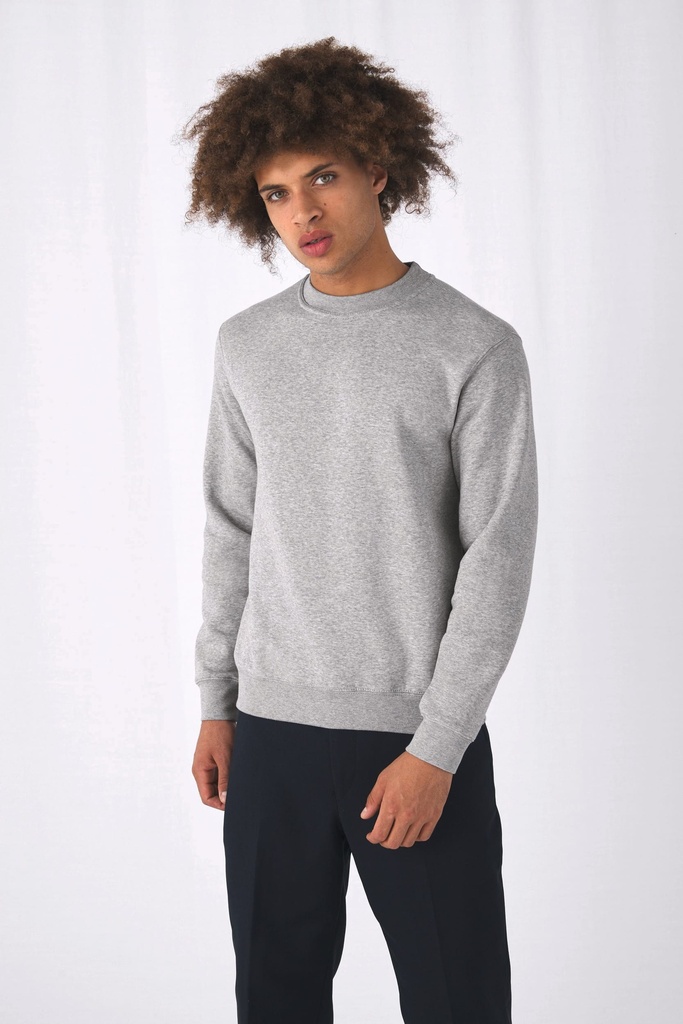 [CGSET-Black-S] Sweat-shirt col rond (CGSET) (Black, S)