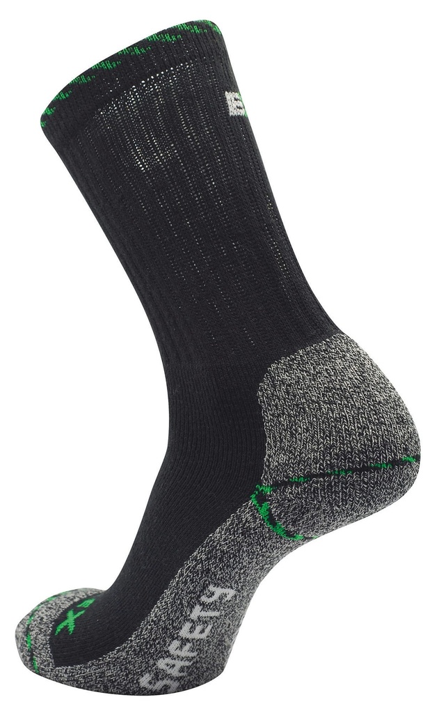 [ES6106-Noir-39/42 eu] Lot de 3 paires de chaussettes SAFETY WORK (ES6106) (39/42 eu)