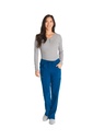 Pantalon à taille mi-haute avec cordon de serrage pour femme (DKE010)