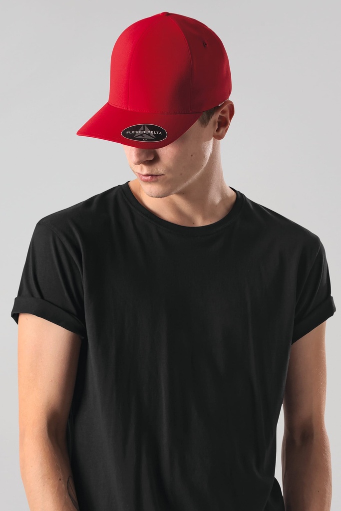 [FL180-White-S/m] Casquette Flexfit Delta (FL180) (White, S/m)