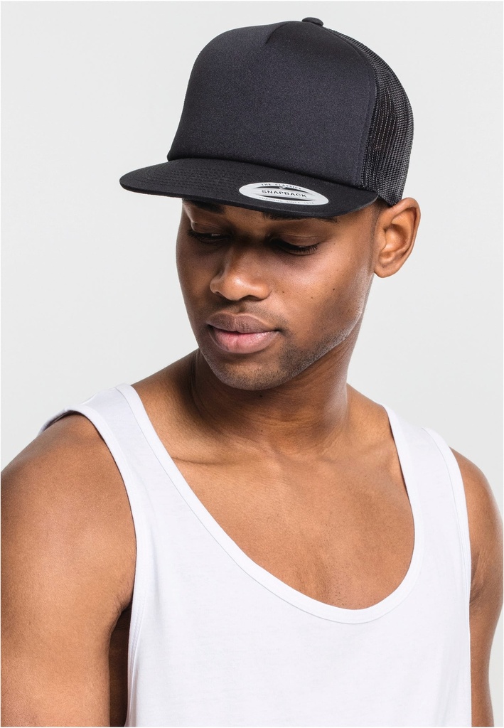 [FL6005FF-Black-One size] Casquette foam trucker (FL6005FF) (Black)