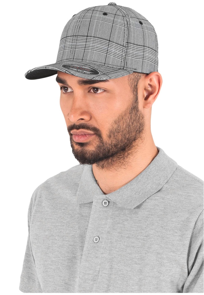 Casquette motif prince de galles (FL6196)