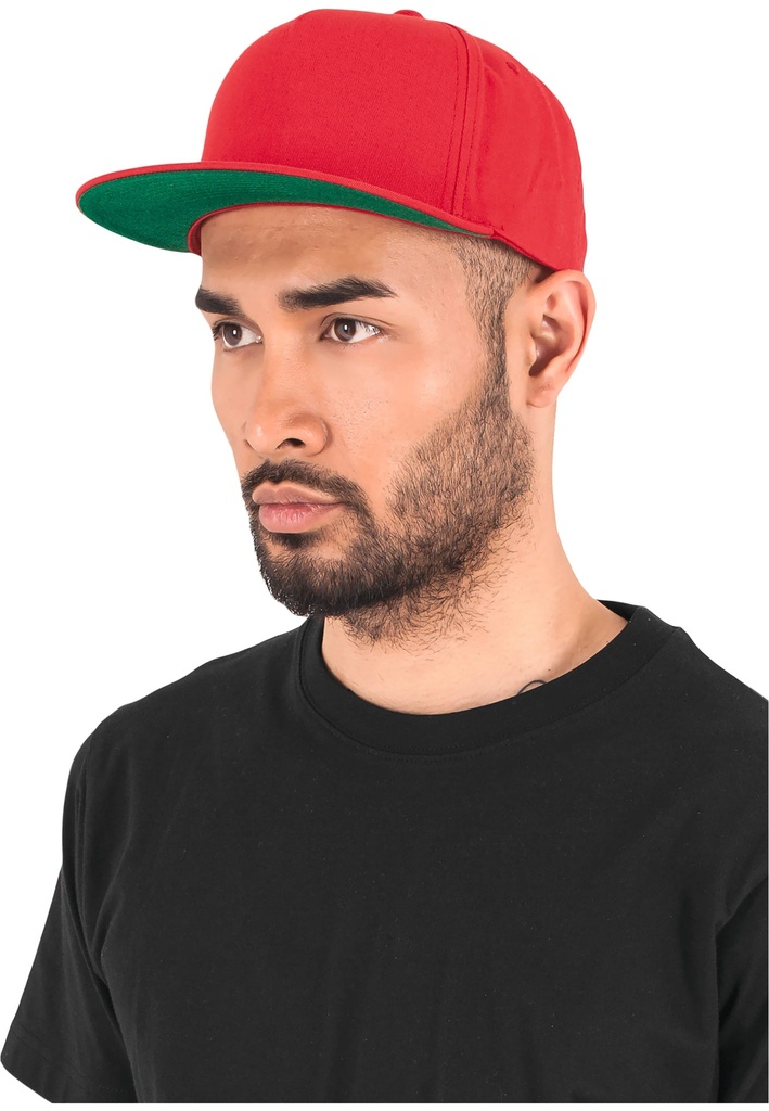 [FL6007-Black-One size] Casquette Classic 5 Panel Snapback (FL6007) (Black)