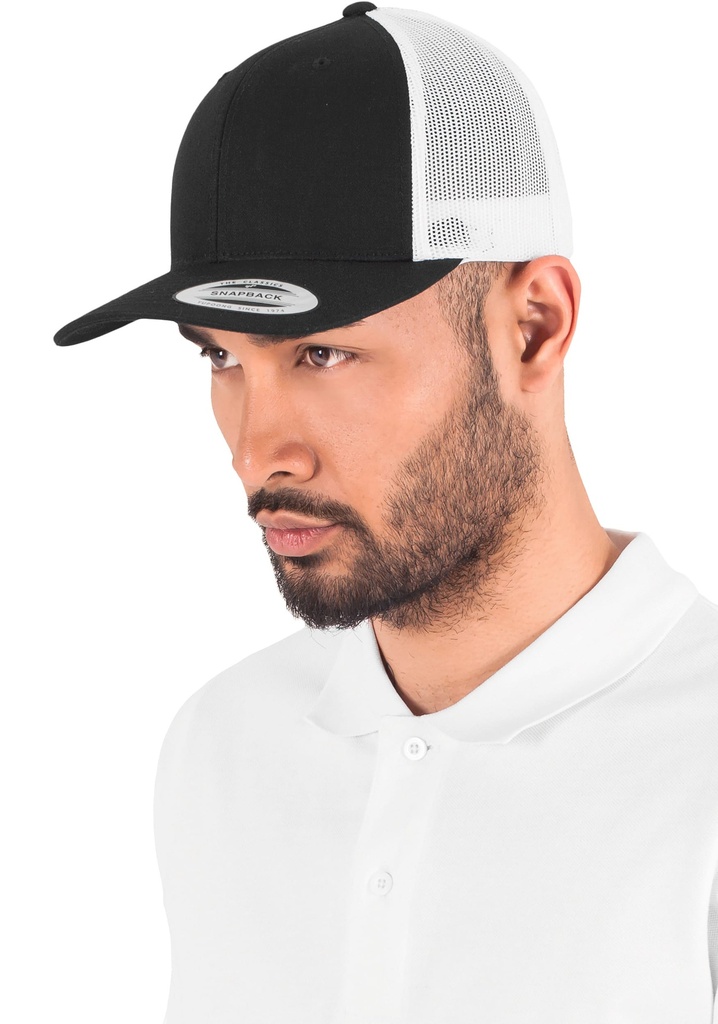 Casquette retro trucker bicolore (FL6606T)