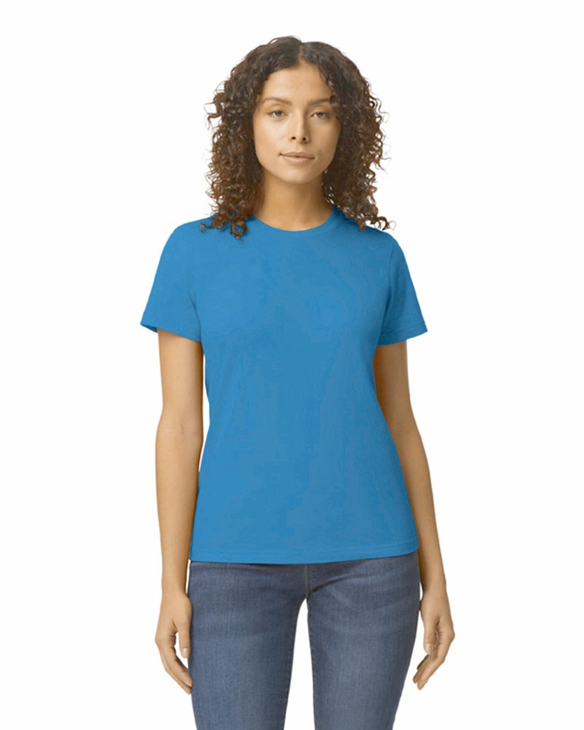 [GI65000L-White-S] T-shirt femme softstyle midweight (GI65000L) (White, S)
