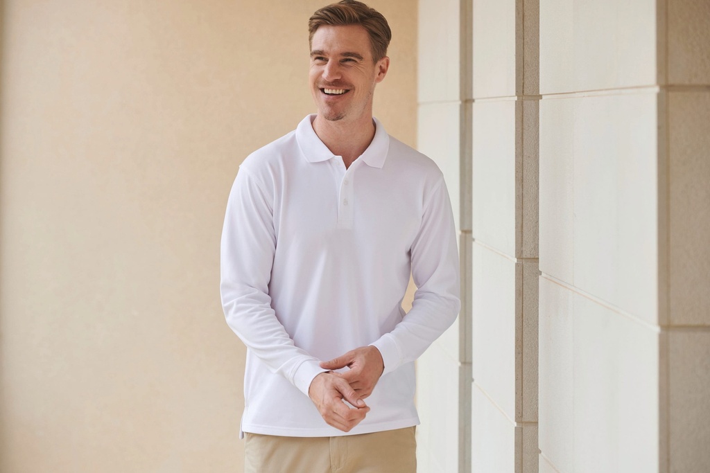 Polo Cool Plus Manches longues Unisexe (H478)