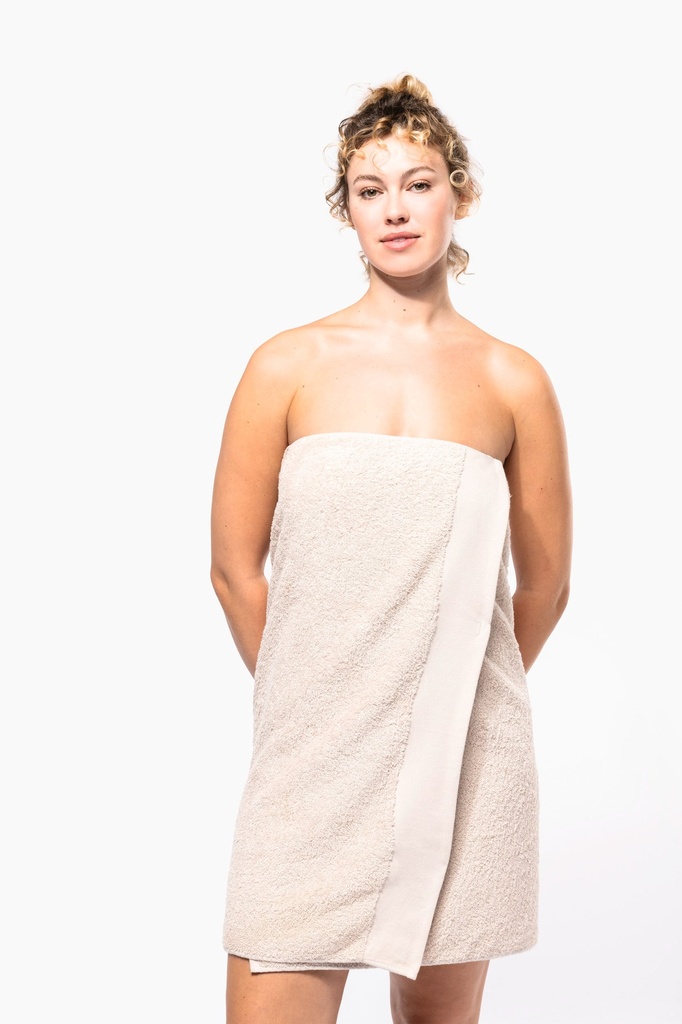 [K101-Black-One size] Serviette de bain Bio 140 x 70 cm (K101) (Black)