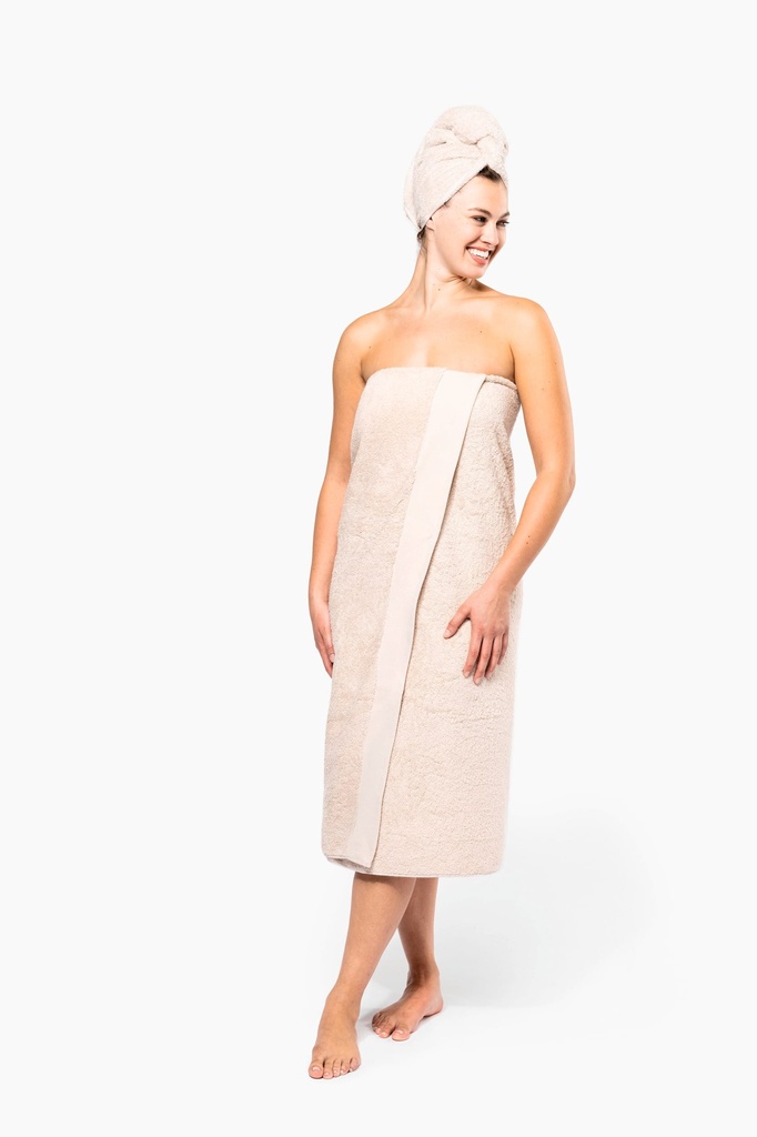 [K102-Black-One size] Serviette de bain Bio 150 x 100 cm (K102) (Black)