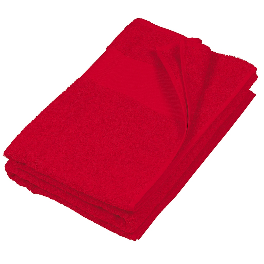 [K113-Black-One size] Serviette de bain 70 x 140 cm (K113) (Black)