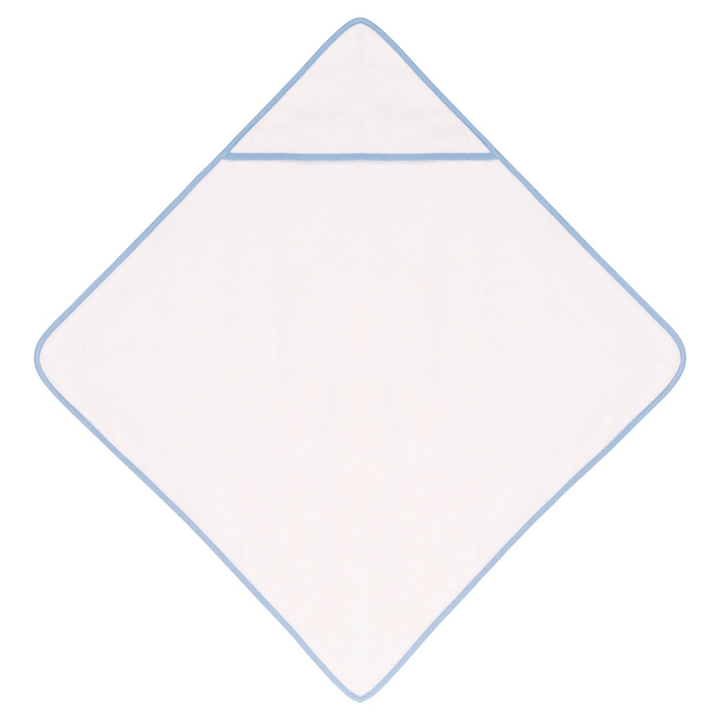 [K124-White / pink-One size] Sortie de bain éponge bébé (K124) (White / pink)