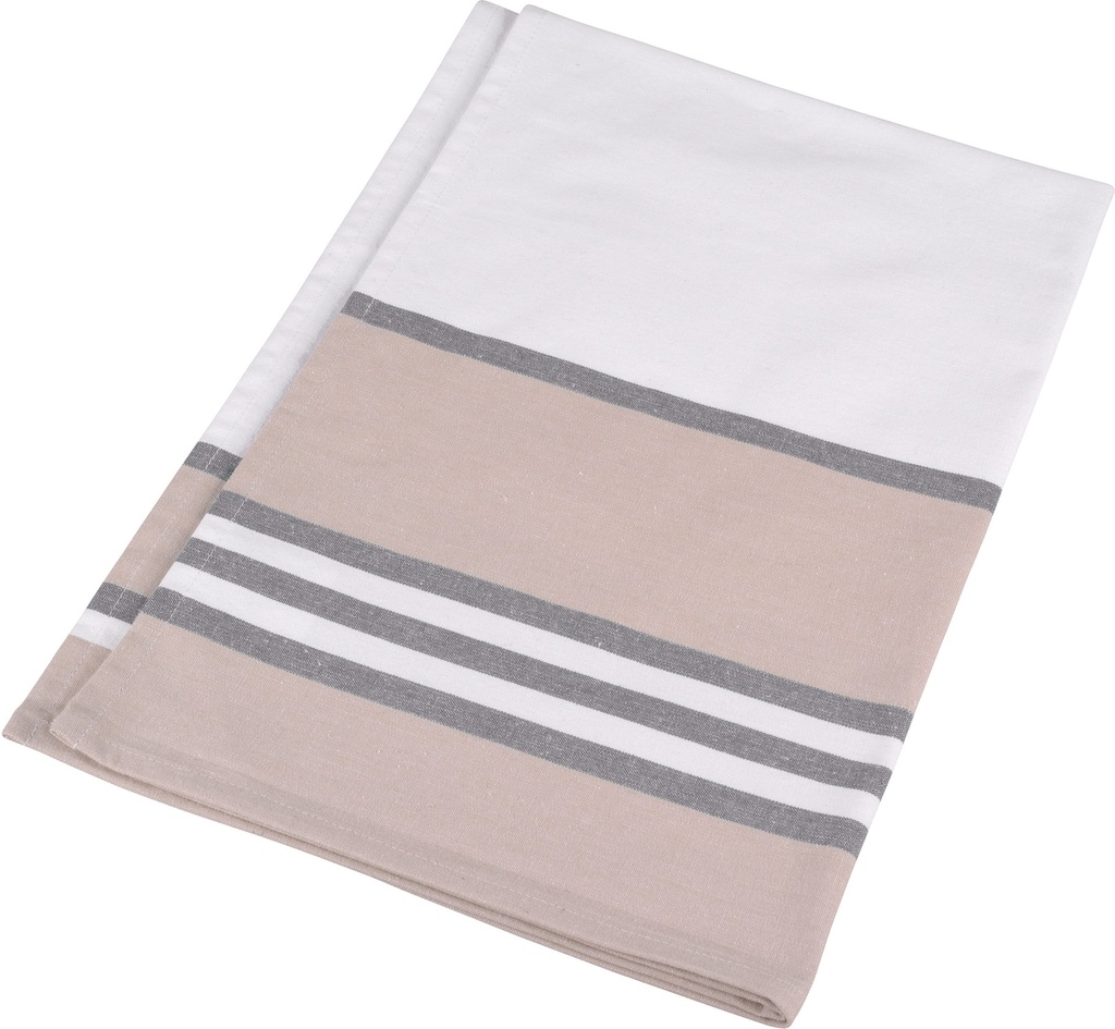[K130-White / red-One size] Essuie-vaisselle à rayures (K130) (White / red)