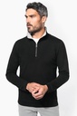 Trucker > sweat-shirt piqué col zippé homme (K206)