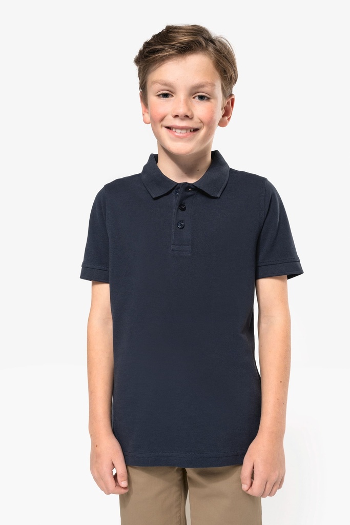 [K249-Black-4/6 ans] Polo manches courtes enfant (K249) (Black, 4/6 ans)