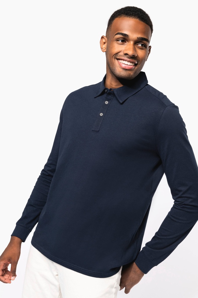 Polo jersey manches longues homme (K264)