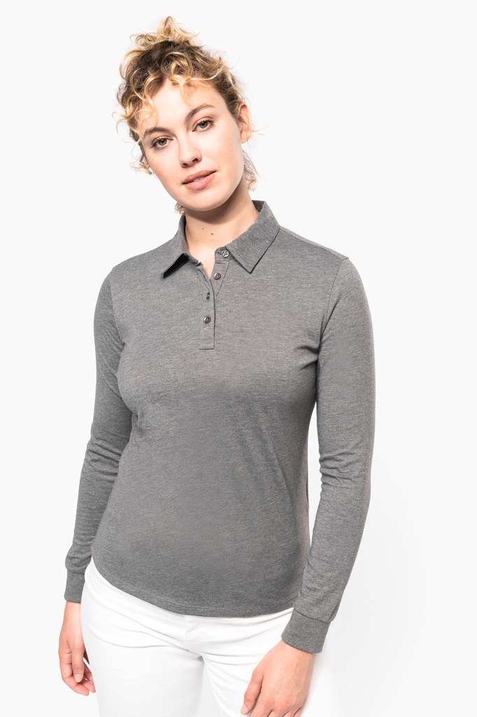 Polo jersey manches longues femme (K265)