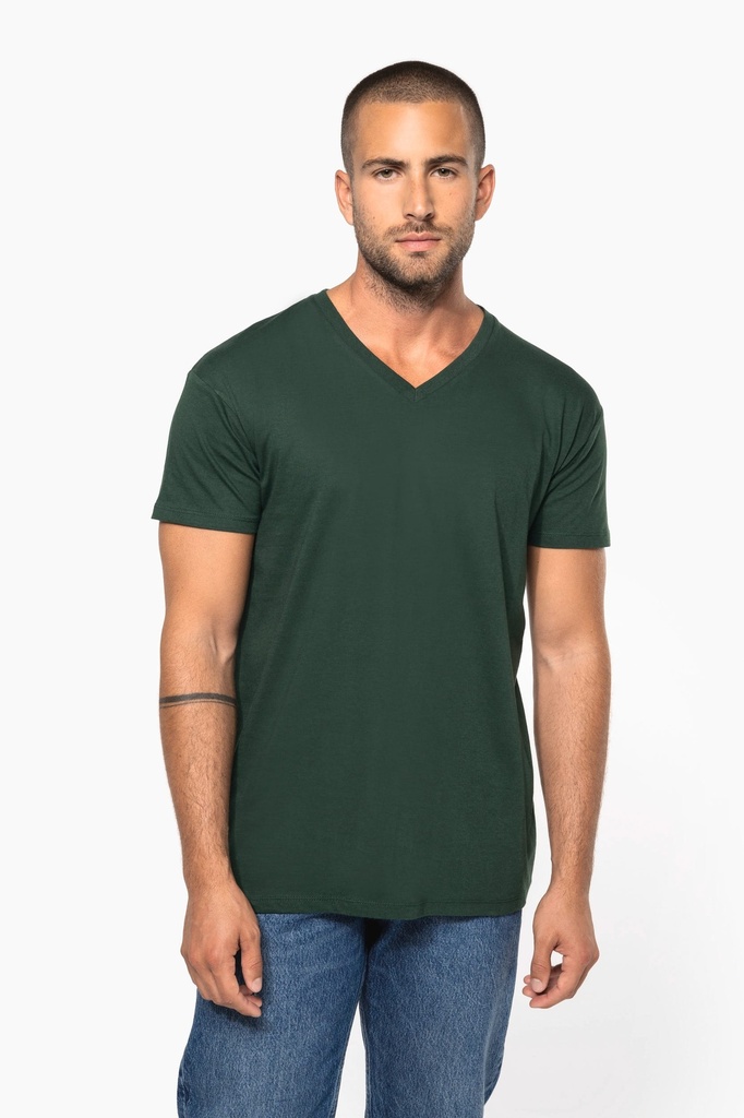 [K3028IC-Orange-S] T-shirt Bio150 IC col V homme (K3028IC) (Orange, S)
