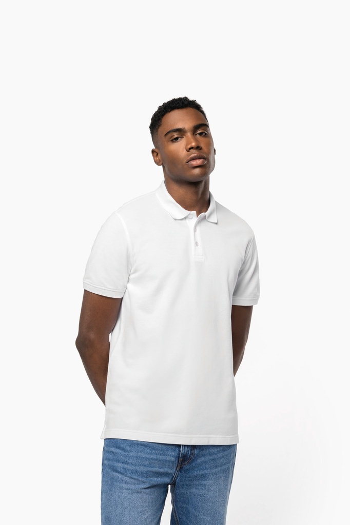 [K290-Black-S] Polo piqué manches courtes homme (K290) (Black, S)