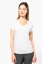 T-shirt Supima® col V manches courtes femme (K3003)