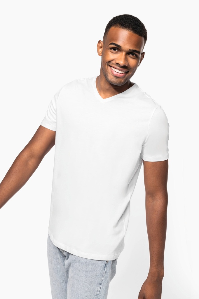 T-shirt manches courtes col V homme (K3014)