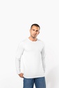 T-shirt col rond manches longues homme (K3016)