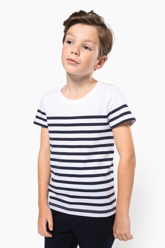 T-shirt marin col rond Bio enfant (K3035)