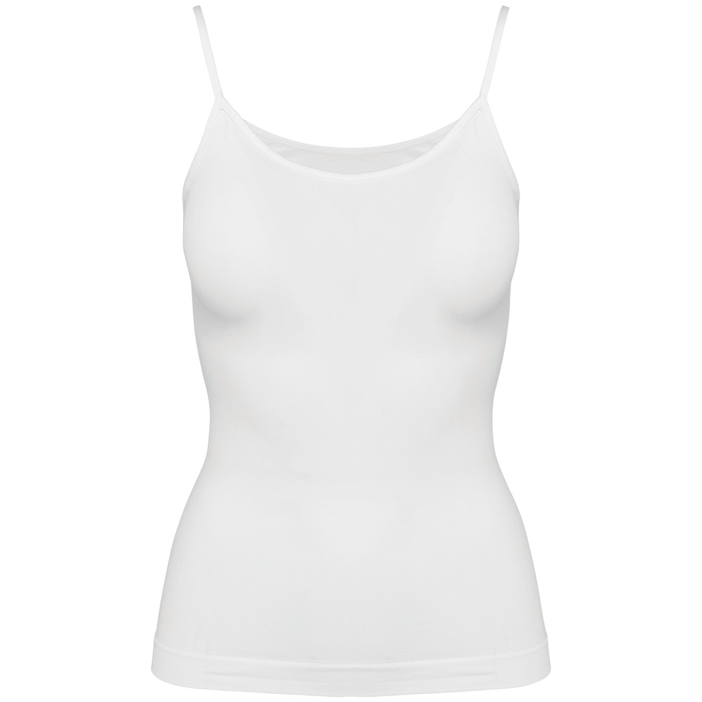 [K3042-Black-M/l] Débardeur écoresponsable sans couture fines bretelles femme (K3042) (Black, M/l)