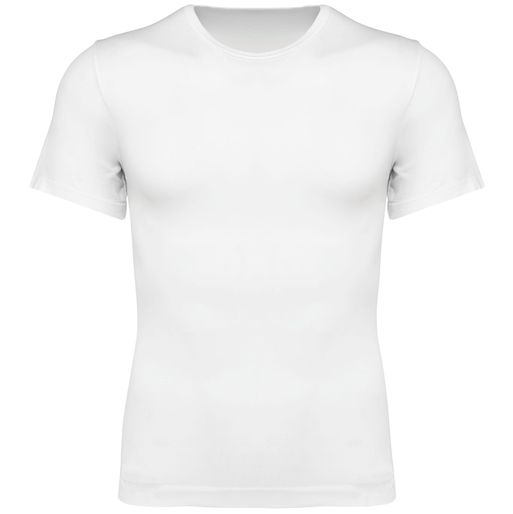 [K3044-Black-S/m] T-shirt seconde peau écoresponsable manches courtes homme (K3044) (Black, S/m)