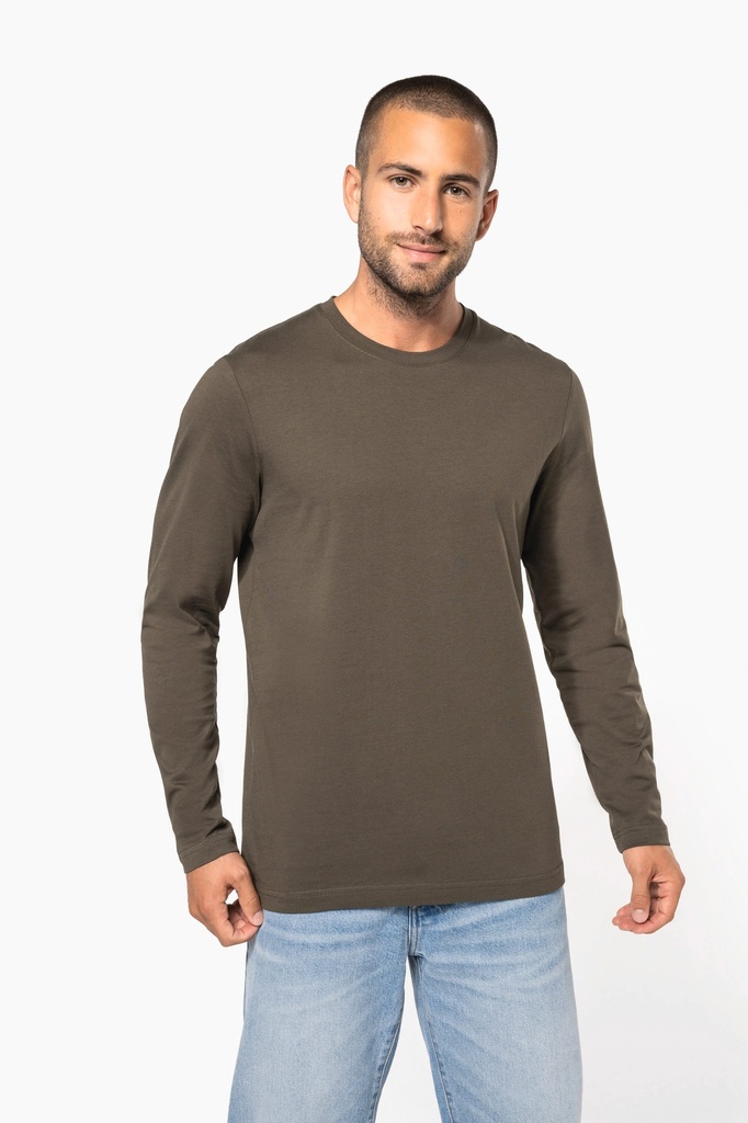 T-shirt col rond manches longues homme (K359)