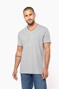 T-shirt maille piquée col V homme (K374)