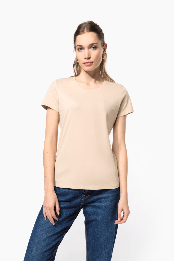 T-shirt col rond manches courtes femme (K380)