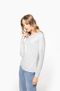 T-shirt col rond manches longues femme (K383)