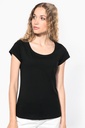 T-shirt col bateau manches courtes femme (K384)