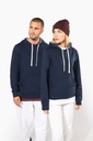Sweat-shirt à capuche contrastée à motifs unisexe (K4013)