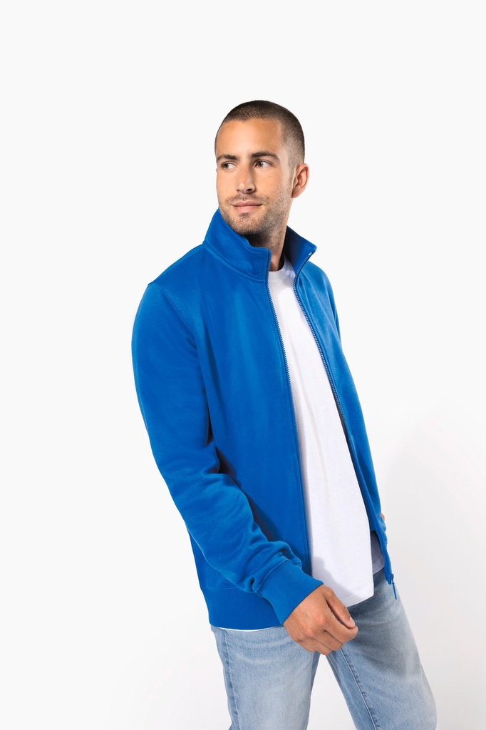 [K4010-Black-S] Veste molleton gratté homme (K4010) (Black, S)