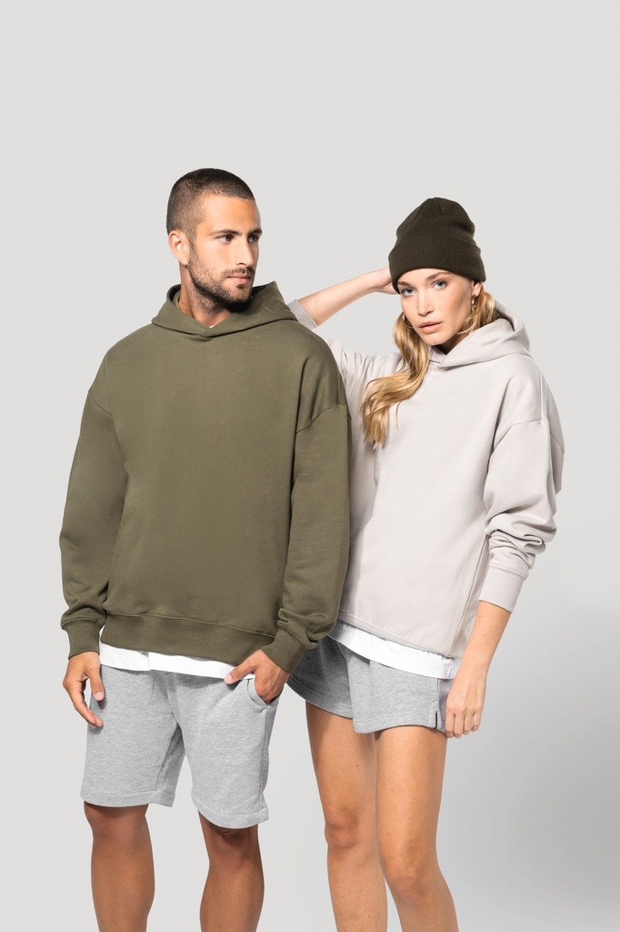 Sweatshirt à capuche molleton oversize unisexe (K4018)