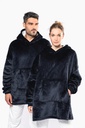 Plaid poncho unisexe (K410)