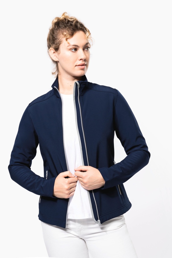 [K425-Black-S] Veste Softshell 2 couches femme (K425) (Black, S)