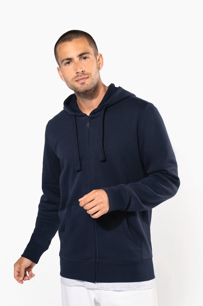 Sweat-shirt zippé capuche homme (K454)