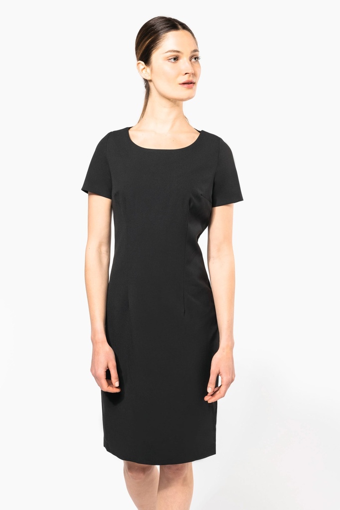 [K500-Black-34 fr] Robe manches courtes (K500) (Black, 34 fr)