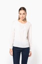 Blouse crêpe manches longues femme (K5003)
