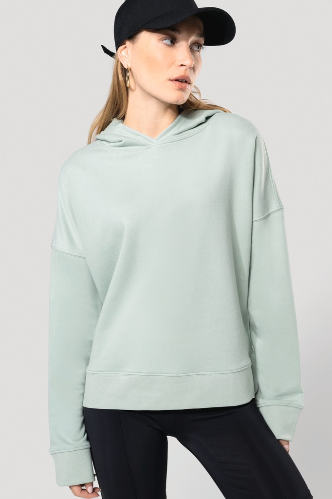 Sweat-shirt capuche Bio femme (K494)
