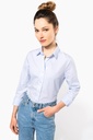 Chemise popeline manches longues femme (K510)