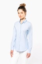 Chemise coton / élasthanne manches longues femme (K530)