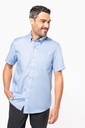Chemise micro-sergé manches courtes sans repassage (K539)