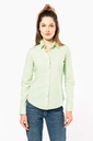 Chemise popeline polycoton entretien facile femme (K549)