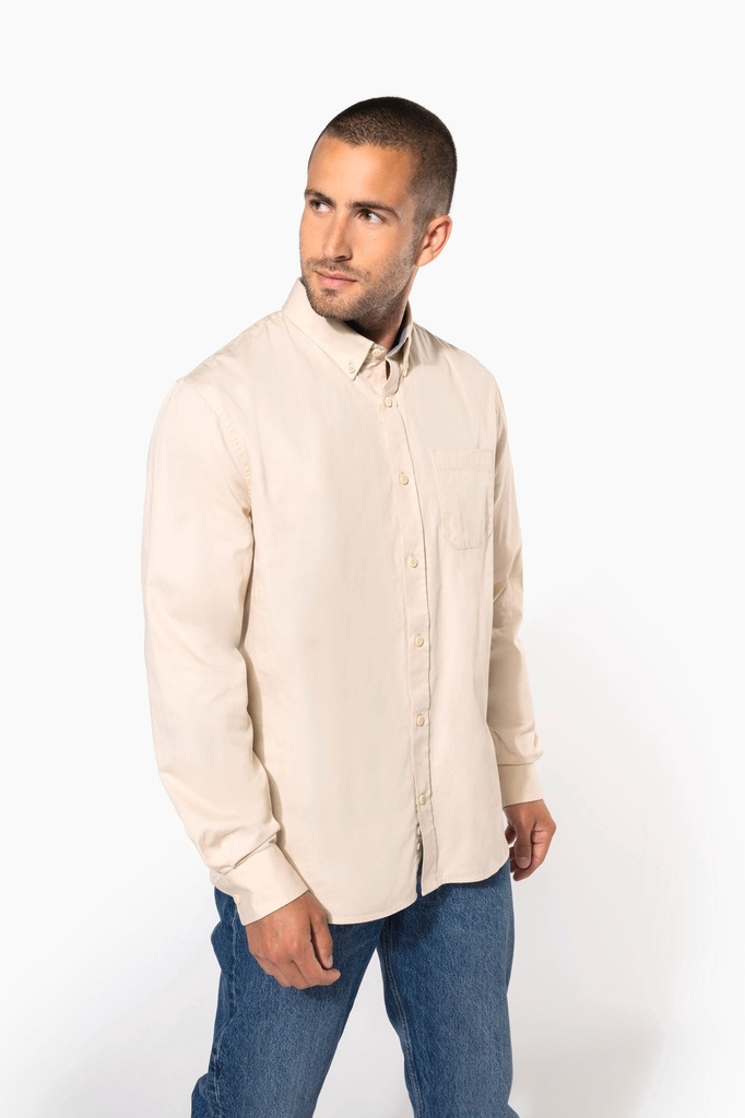 Chemise coton manches longues Nevada homme (K586)