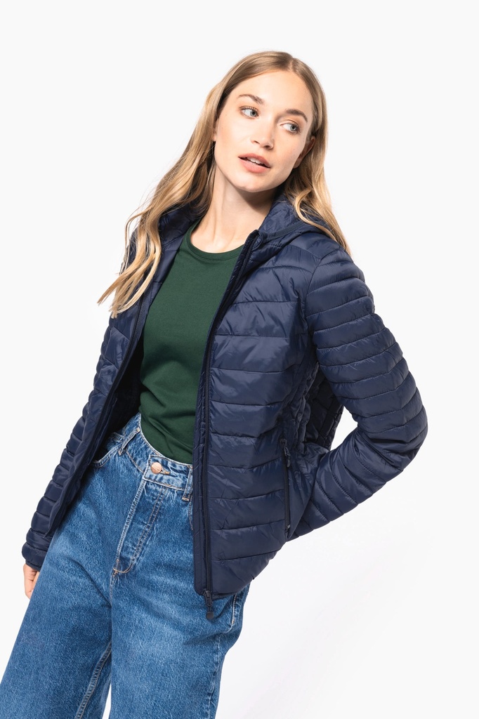 Doudoune légère capuche femme (K6111)