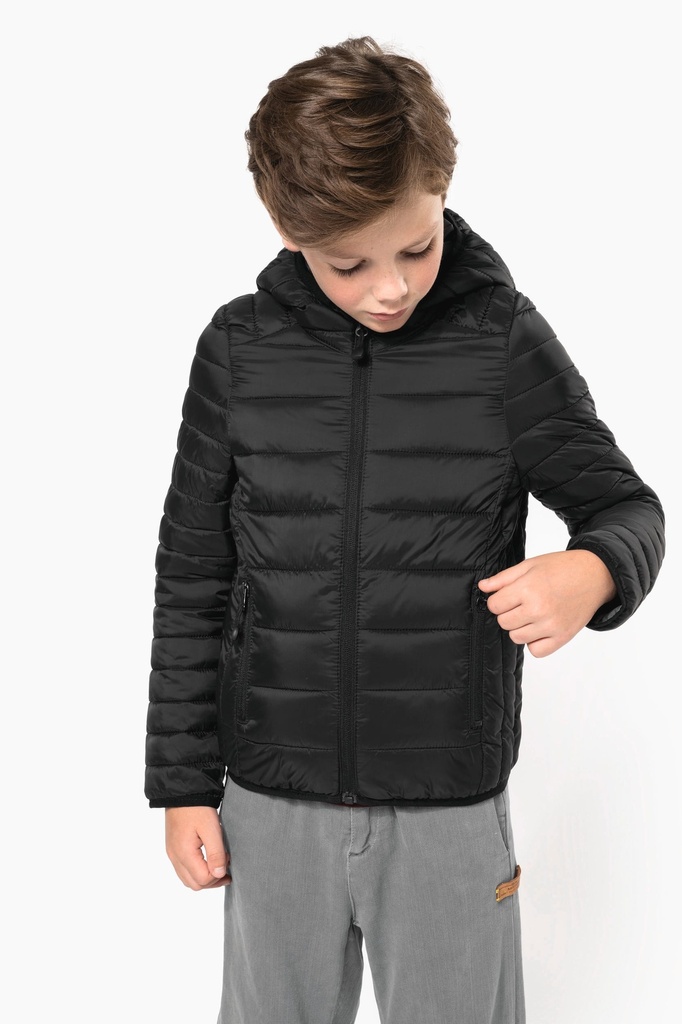 Doudoune légère capuche enfant (K6112)