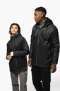 Veste à capuche avec doublure en micropolaire unisexe (K6153)