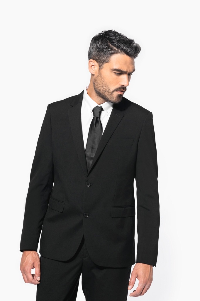 [K6130-Black-44 fr] Veste homme (K6130) (Black, 44 fr)